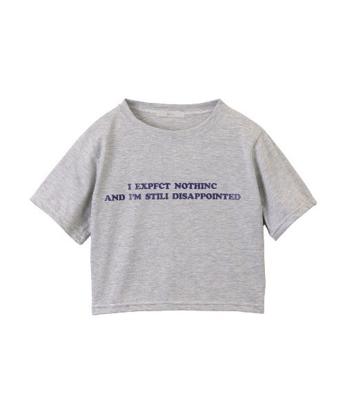 Ada.（エイダ）の「レタリングプリントクロップドTシャツ（Tシャツ/カットソー・レディース・グレー/ホワイト・FREE）」の22枚目の写真