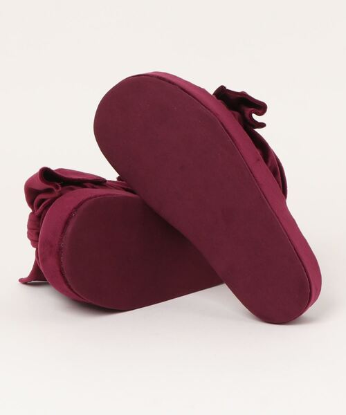 gelato pique（ジェラートピケ）の「ベロアリボンルームシューズ（ルームシューズ/スリッパ・レディース・グレー/ワインレッド・FREE）」の12枚目の写真