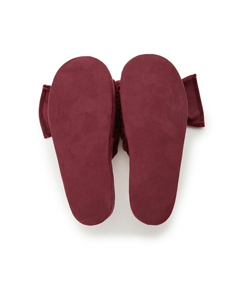 gelato pique（ジェラートピケ）の「ベロアリボンルームシューズ（ルームシューズ/スリッパ・レディース・グレー/ワインレッド・FREE）」の10枚目の写真
