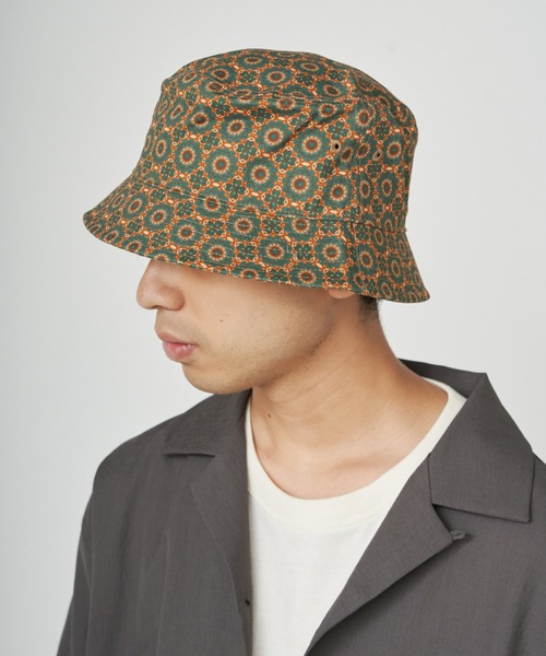 CIAOPANIC TYPY（チャオパニックティピー）の「バティック&ペイズリー柄バケットハット（ハット・メンズ・オレンジ/ブルー・ONE SIZE）」の6枚目の写真