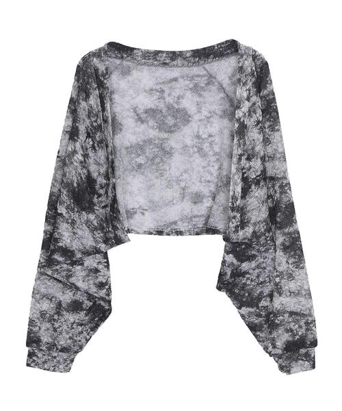 Figments（フィグメンツ）の「タイダイ柄サマーボレロカーデ（カーディガン/ボレロ・レディース・ブラック・FREE）」の11枚目の写真