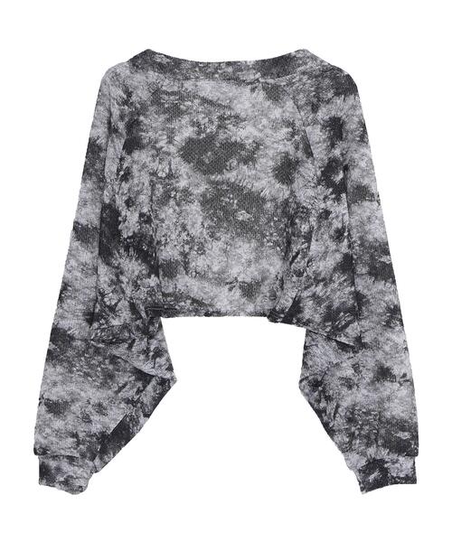 Figments（フィグメンツ）の「タイダイ柄サマーボレロカーデ（カーディガン/ボレロ・レディース・ブラック・FREE）」の12枚目の写真