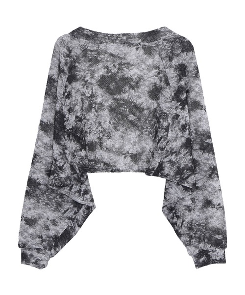 Figments（フィグメンツ）の「タイダイ柄サマーボレロカーデ（カーディガン/ボレロ・レディース・ブラック・FREE）」の4枚目の写真