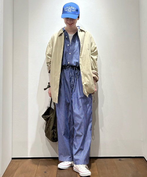 ジャーナルスタンダードラックス ストライプオールインワン JOURNAL STANDARD LUXE（ジャーナルスタンダード ラックス）の