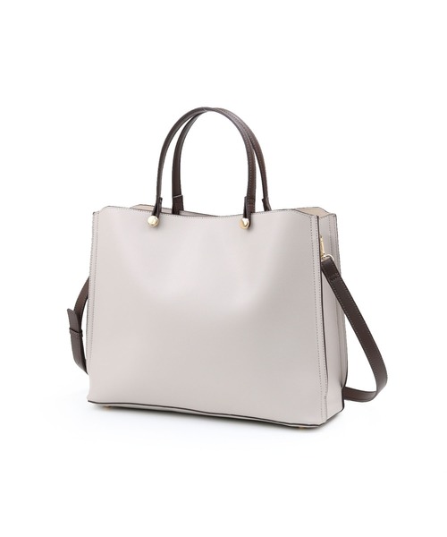MIAN （ミアン）の「【MIAN】A4横型2Wayバッグ CLIVIA 2231-113-1（ハンドバッグ・レディース・モカ/ブラウン/ブラック/グレー/アイボリー・FREE）」の11枚目の写真