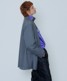 Over Medium Pinstripe Jacket/オーバーミディアムピンストライプ 