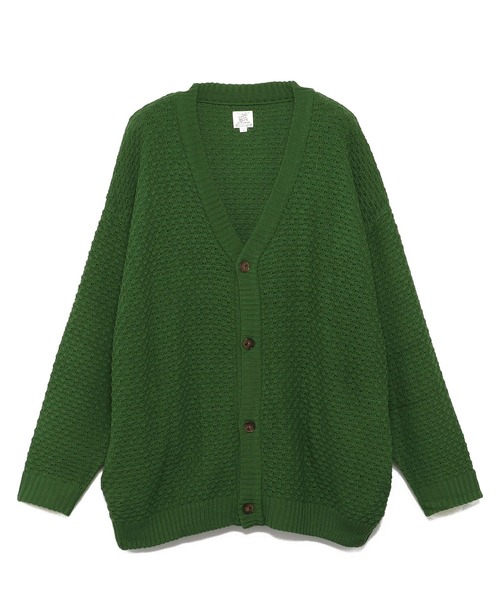 ＪＵＧＬＡＮＳ（ユグランス）の「Revo.　ワッフル編み　カーディガン（カーディガン/ボレロ・メンズ・グリーン/ブラック/オレンジ/グレー・L/M）」の17枚目の写真