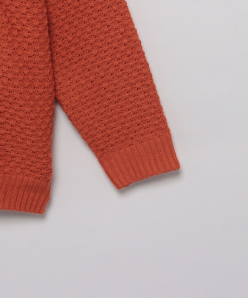 ＪＵＧＬＡＮＳ（ユグランス）の「Revo.　ワッフル編み　カーディガン（カーディガン/ボレロ・メンズ・グリーン/ブラック/オレンジ/グレー・L/M）」の19枚目の写真