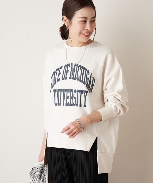CIAOPANIC TYPY(チャオパニックティピー)の「スウェットカットソー(スウェット・レディース・イエロー・ONE SIZE)」の9枚目の写真