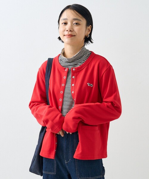 FREAK'S STORE（フリークスストア）の「TOWN CRAFT × FREAK'S STORE/タウンクラフト 別注 コンパクト カーディガン（カーディガン/ボレロ・レディース・ブラウン/その他13/ピンク/ブラック/ナチュラル・ﾌﾘ-）」の19枚目の写真