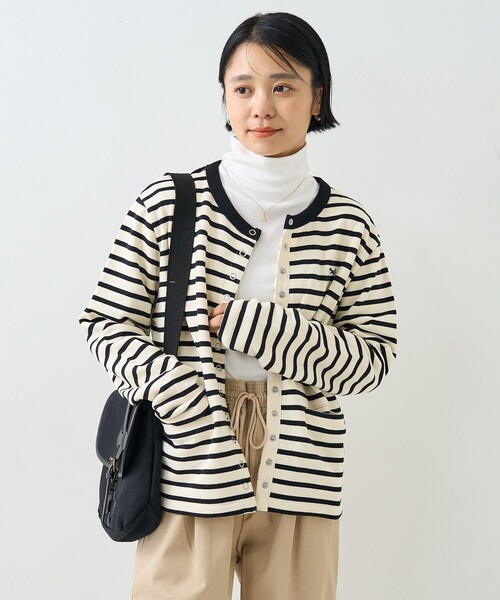 FREAK'S STORE（フリークスストア）の「TOWN CRAFT × FREAK'S STORE/タウンクラフト 別注 コンパクト カーディガン（カーディガン/ボレロ・レディース・ブラウン/その他13/ピンク/ブラック/ナチュラル・ﾌﾘ-）」の21枚目の写真