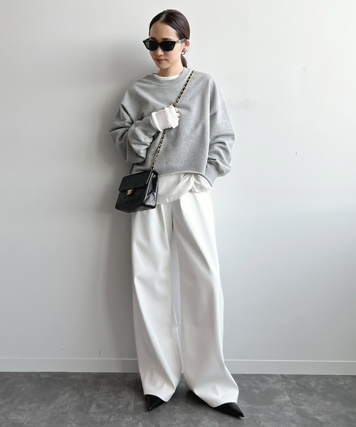 Cropped スウェットプルオーバー Deuxieme Classe（ドゥーズィエムクラス）の「Cropped スウェット プル