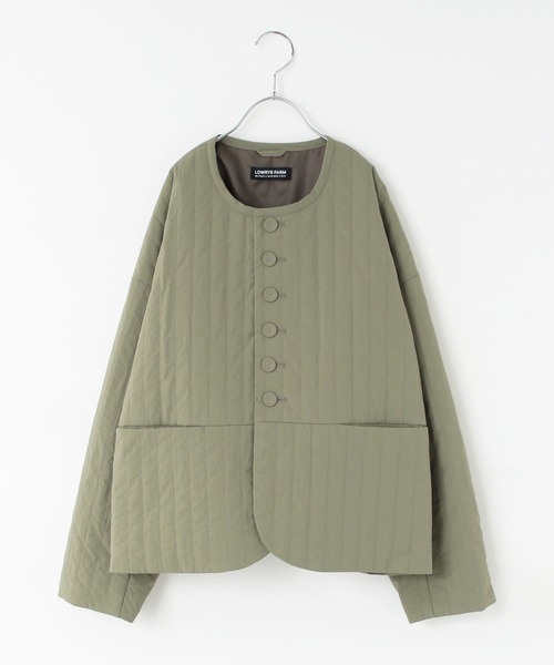 LOWRYS FARM(ローリーズファーム)の「キルティングショートジャケット 903917(ナイロンジャケット・キッズ・ブラック/アイボリー/カーキ・150cm/160cm)」の15枚目の写真