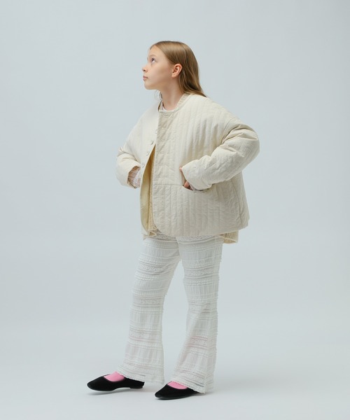 LOWRYS FARM(ローリーズファーム)の「キルティングショートジャケット 903917(ナイロンジャケット・キッズ・ブラック/アイボリー/カーキ・150cm/160cm)」の18枚目の写真