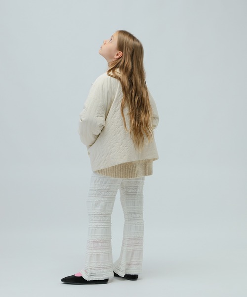 LOWRYS FARM(ローリーズファーム)の「キルティングショートジャケット 903917(ナイロンジャケット・キッズ・ブラック/アイボリー/カーキ・150cm/160cm)」の19枚目の写真