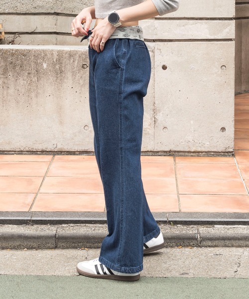Dickies(ディッキーズ)の「【Dickies】センタークリースフレアパンツ 3187-6401 ※(チノパンツ・レディース・オリーブ/ベージュ/マルチ/パープル/アイボリー/インディゴブルー/ブラック・M/L)」の16枚目の写真