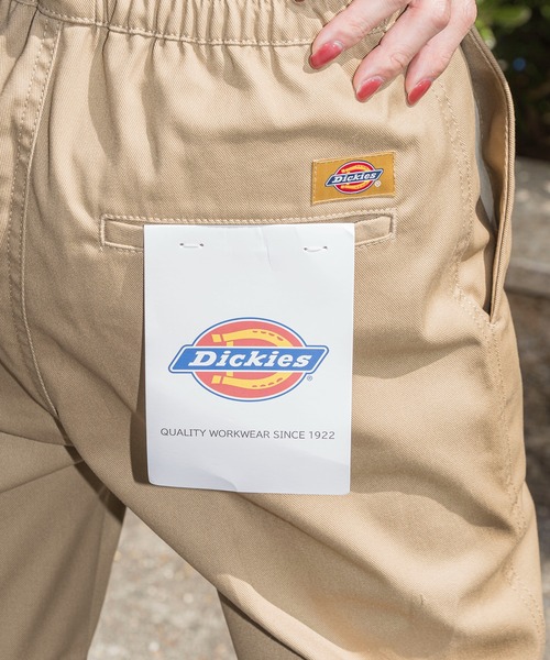 Dickies(ディッキーズ)の「【Dickies】センタークリースフレアパンツ 3187-6401 ※(チノパンツ・レディース・オリーブ/ベージュ/マルチ/パープル/アイボリー/インディゴブルー/ブラック・M/L)」の9枚目の写真