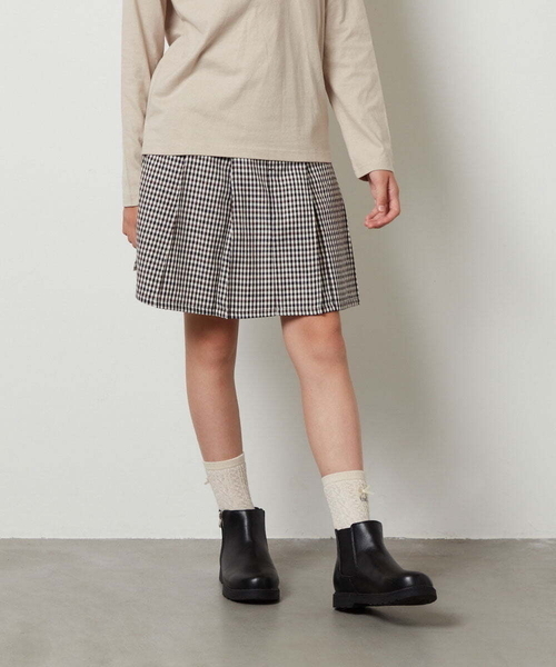 a.v.v（アーヴェヴェ）の「[140-150]アソートプリーツスカート（スカート・キッズ・ライトブラウン/ライトブルー/ブラック・150/140）」の3枚目の写真