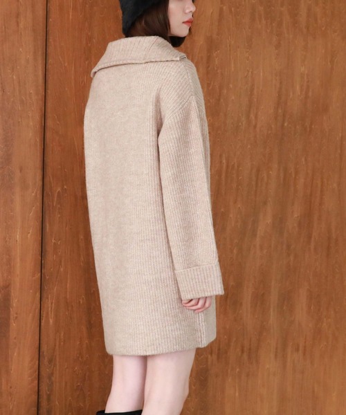 archives（アルシーヴ）の「リングハーフｚｉｐニットミニワンピース（ワンピース・レディース・ブラウン/ベージュ/オレンジ/アイボリー/モカ・MEDIUM）」の16枚目の写真