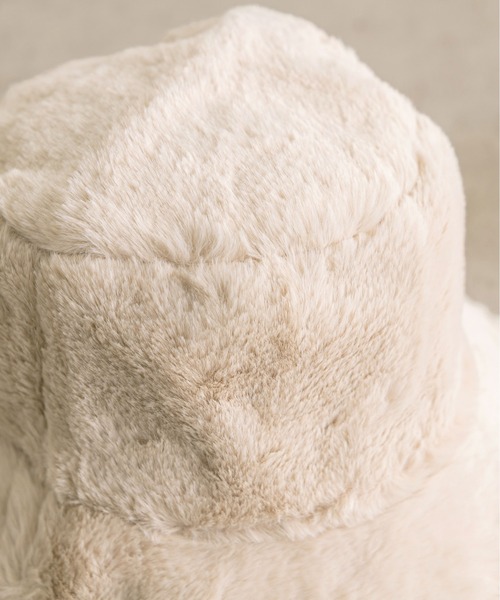 OLIVE des OLIVE（オリーブデオリーブ）の「【WEB限定カラー有】ファーバケットハット　1032150040（ハット・レディース・ブラック/ベージュ/アイボリー・FREE）」の18枚目の写真