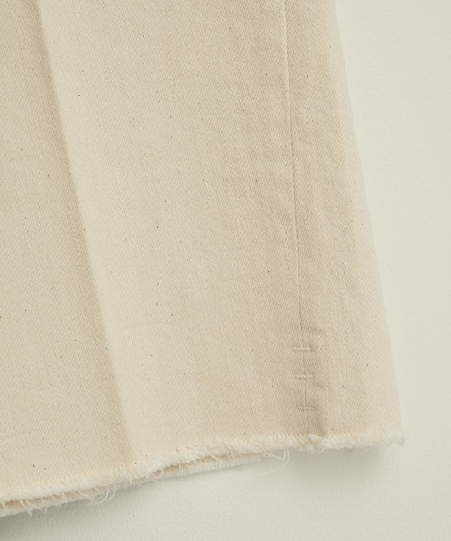 PUBLIC TOKYO(パブリックトウキョウ)の「【洗える・美脚・足長・ストレッチ】PUBLIC DENIM/ハイウエストワイドストレートデニムパンツ(デニムパンツ・レディース・ブラック/ホワイト・3/1/2/4)」の12枚目の写真