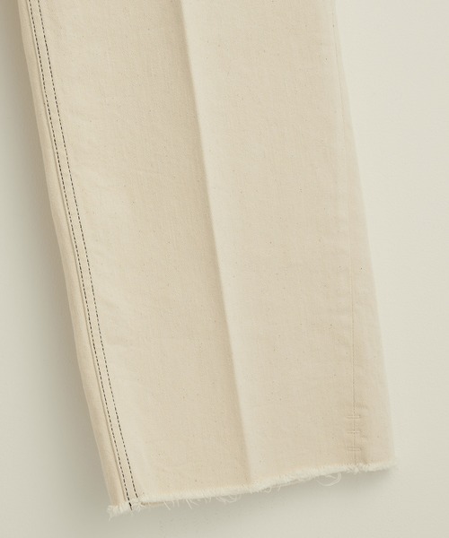 PUBLIC TOKYO(パブリックトウキョウ)の「【洗える・美脚・足長・ストレッチ】PUBLIC DENIM/ハイウエストワイドストレートデニムパンツ(デニムパンツ・レディース・ブラック/ホワイト・3/1/2/4)」の11枚目の写真