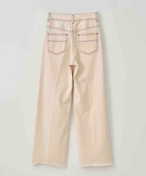 PUBLIC TOKYO(パブリックトウキョウ)の「【洗える・美脚・足長・ストレッチ】PUBLIC DENIM/ハイウエストワイドストレートデニムパンツ(デニムパンツ・レディース・ブラック/ホワイト・3/1/2/4)」の21枚目の写真