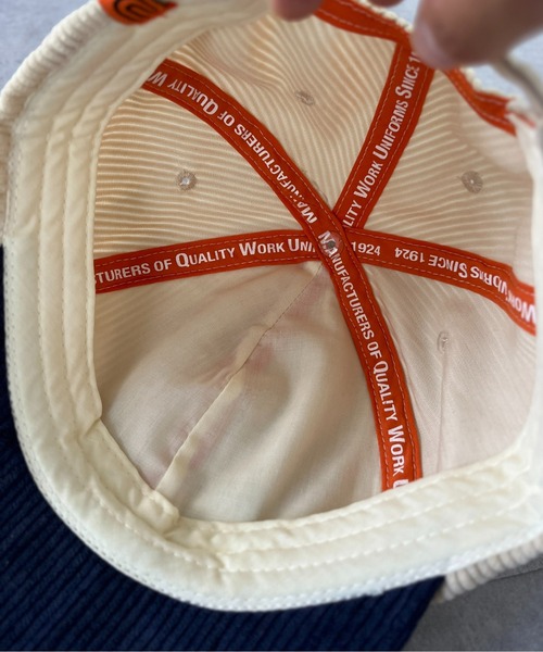 UNIVERSAL OVERALL（ユニバーサルオーバーオール）の「コーデュロイショートバイザー（キャップ・メンズ・ブラック/ベージュ/アイボリー・FREE）」の13枚目の写真