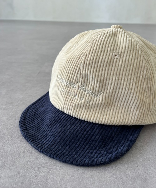 UNIVERSAL OVERALL（ユニバーサルオーバーオール）の「コーデュロイショートバイザー（キャップ・メンズ・ブラック/ベージュ/アイボリー・FREE）」の14枚目の写真