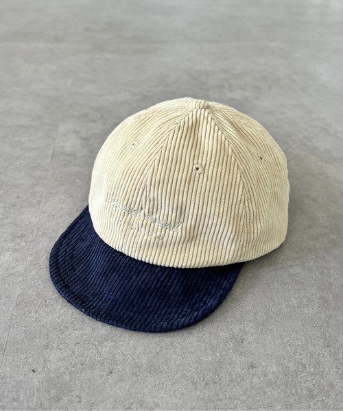 UNIVERSAL OVERALL（ユニバーサルオーバーオール）の「コーデュロイショートバイザー（キャップ・メンズ・ブラック/ベージュ/アイボリー・FREE）」の9枚目の写真