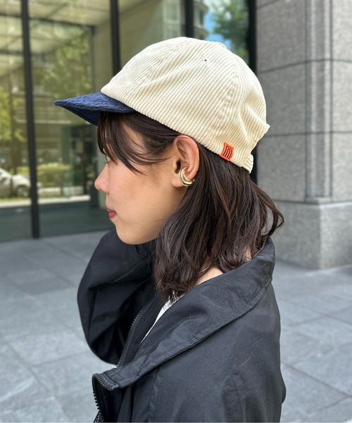 UNIVERSAL OVERALL（ユニバーサルオーバーオール）の「コーデュロイショートバイザー（キャップ・メンズ・ブラック/ベージュ/アイボリー・FREE）」の5枚目の写真