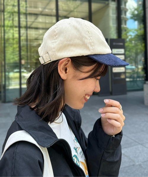 UNIVERSAL OVERALL（ユニバーサルオーバーオール）の「コーデュロイショートバイザー（キャップ・メンズ・ブラック/ベージュ/アイボリー・FREE）」の7枚目の写真