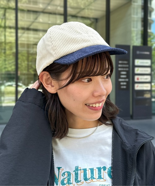 UNIVERSAL OVERALL（ユニバーサルオーバーオール）の「コーデュロイショートバイザー（キャップ・メンズ・ブラック/ベージュ/アイボリー・FREE）」の8枚目の写真