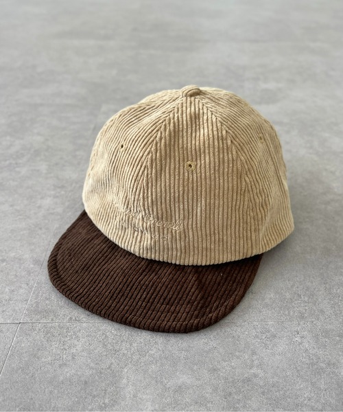 UNIVERSAL OVERALL（ユニバーサルオーバーオール）の「コーデュロイショートバイザー（キャップ・メンズ・ブラック/ベージュ/アイボリー・FREE）」の21枚目の写真