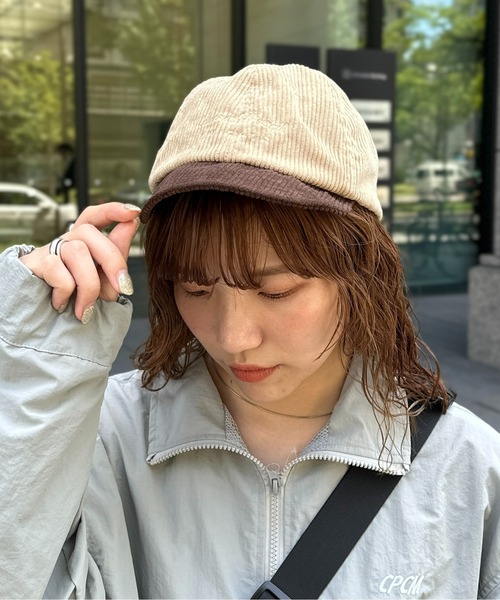 UNIVERSAL OVERALL（ユニバーサルオーバーオール）の「コーデュロイショートバイザー（キャップ・メンズ・ブラック/ベージュ/アイボリー・FREE）」の17枚目の写真