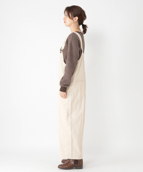 studio CLIP(スタディオクリップ)の「ワークコーデュロイサロペ(サロペット/オーバーオール・レディース・ネイビー/アイボリー/グレー・FREE)」の8枚目の写真