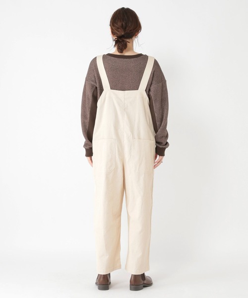 studio CLIP(スタディオクリップ)の「ワークコーデュロイサロペ(サロペット/オーバーオール・レディース・ネイビー/アイボリー/グレー・FREE)」の9枚目の写真