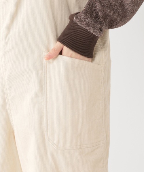 studio CLIP(スタディオクリップ)の「ワークコーデュロイサロペ(サロペット/オーバーオール・レディース・ネイビー/アイボリー/グレー・FREE)」の12枚目の写真