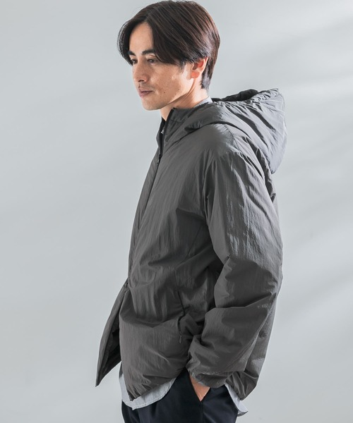 URBAN RESEARCH ROSSO MEN（アーバンリサーチロッソメン）の「『撥水』『XLサイズあり』丸井織物 中綿フードジャケット（ダウンジャケット/コート・メンズ・グレー/ブラック・LARGE/MEDIUM/X-LARGE）」の20枚目の写真