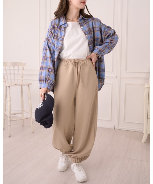Ada.（エイダ）の「サイド タック ワイド ジョガーパンツ（その他パンツ・レディース・ブラック/グレイッシュベージュ/グレー・FREE）」の16枚目の写真