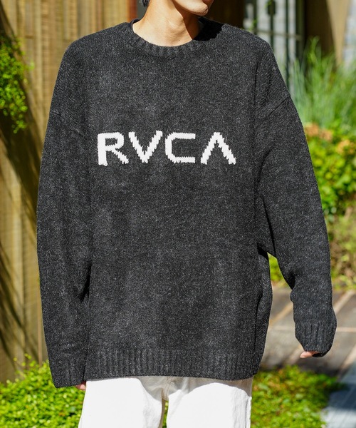 RVCA(ルーカ)の「RVCA メンズ BIG RVCA KNIT セーター【2023年秋冬モデル】/ルーカニット(ニット/セーター・メンズ・ブルー/ブラック/ゴールド・MEDIUM/SMALL/LARGE/X-LARGE)」の16枚目の写真