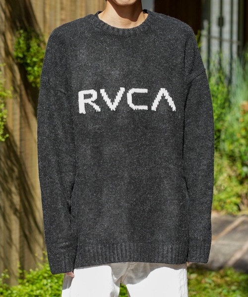 RVCA(ルーカ)の「RVCA メンズ BIG RVCA KNIT セーター【2023年秋冬モデル】/ルーカニット(ニット/セーター・メンズ・ブルー/ブラック/ゴールド・MEDIUM/SMALL/LARGE/X-LARGE)」の17枚目の写真
