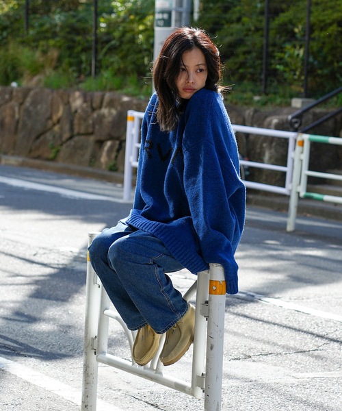 RVCA(ルーカ)の「RVCA メンズ BIG RVCA KNIT セーター【2023年秋冬モデル】/ルーカニット(ニット/セーター・メンズ・ブルー/ブラック/ゴールド・MEDIUM/SMALL/LARGE/X-LARGE)」の22枚目の写真