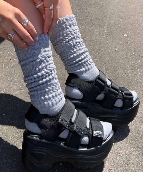 non-hedge（ノンヘッジ）の「ルーズソックス（ソックス/靴下・レディース・ブラック/ホワイト/グレー・FREE）」の4枚目の写真