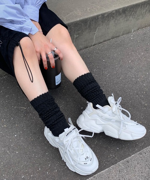 non-hedge（ノンヘッジ）の「ルーズソックス（ソックス/靴下・レディース・ブラック/ホワイト/グレー・FREE）」の9枚目の写真