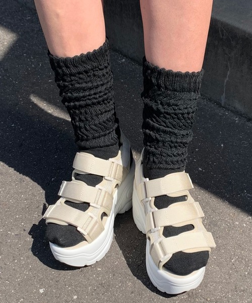 non-hedge（ノンヘッジ）の「ルーズソックス（ソックス/靴下・レディース・ブラック/ホワイト/グレー・FREE）」の10枚目の写真