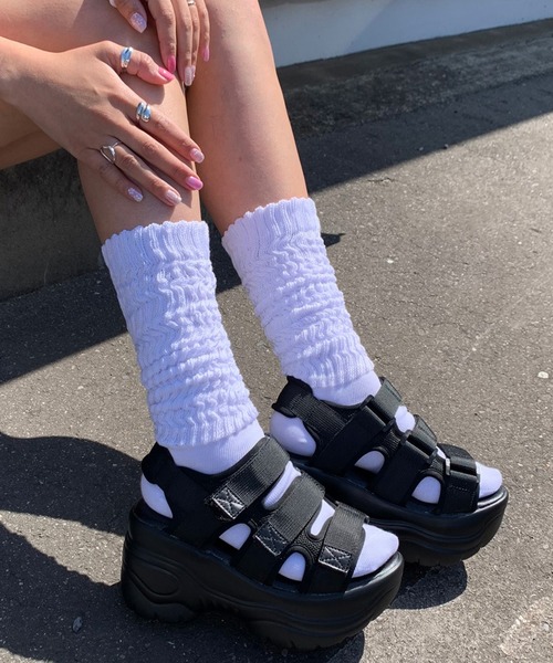 non-hedge（ノンヘッジ）の「ルーズソックス（ソックス/靴下・レディース・ブラック/ホワイト/グレー・FREE）」の15枚目の写真