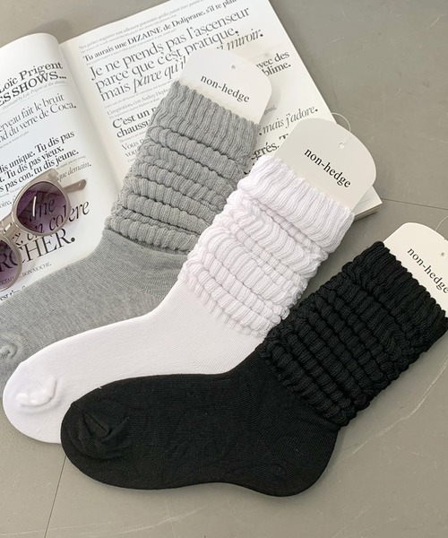 non-hedge（ノンヘッジ）の「ルーズソックス（ソックス/靴下・レディース・ブラック/ホワイト/グレー・FREE）」の18枚目の写真