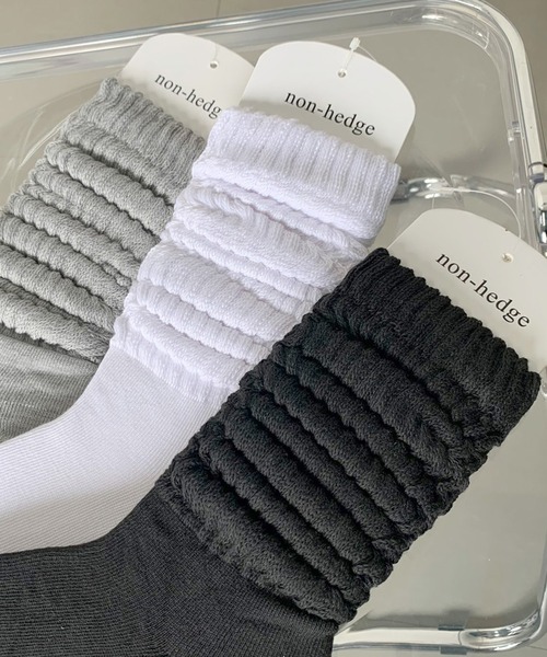 non-hedge（ノンヘッジ）の「ルーズソックス（ソックス/靴下・レディース・ブラック/ホワイト/グレー・FREE）」の19枚目の写真