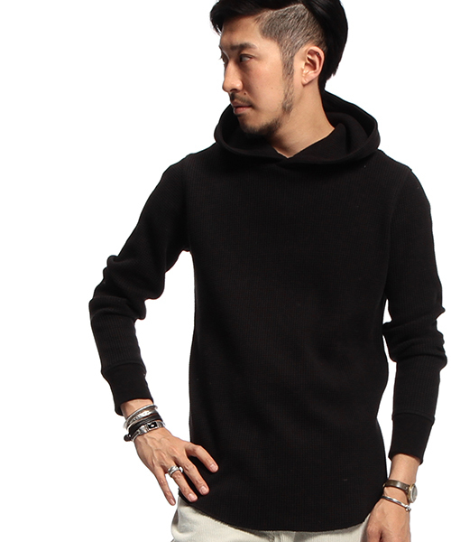 B:MING by BEAMS（ビーミングバイビームス）の「ビーミング by ビームス / サーマルプルオーバーパーカ（パーカー・メンズ・グレー/ブラック/オフホワイト・MEDIUM/X-LARGE/SMALL/LARGE）」の2枚目の写真